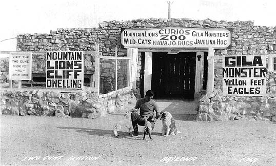 Picture of the First Zoo at Two Guns Arizona